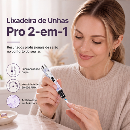 Lima de unha elétrica 2 em 1