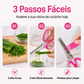 Tesoura de Ervas de Cozinha com 5 Lâminas