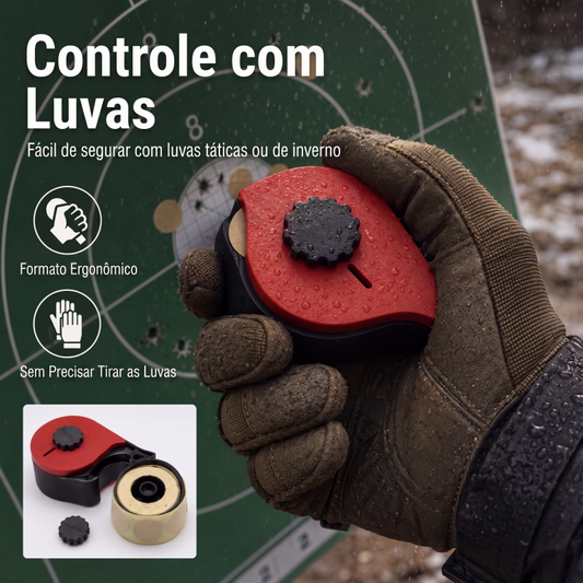 Dispensador de adesivos de alvo de tiro impresso em 3D