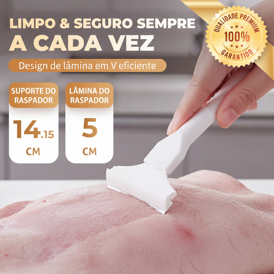 Raspador profissional de pelos de porco com 10 lâminas