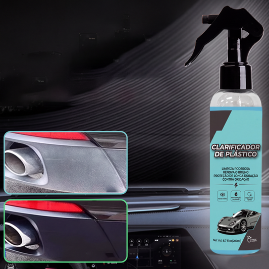 Spray Restaurador Plástico Multiuso Eficiente para Carros