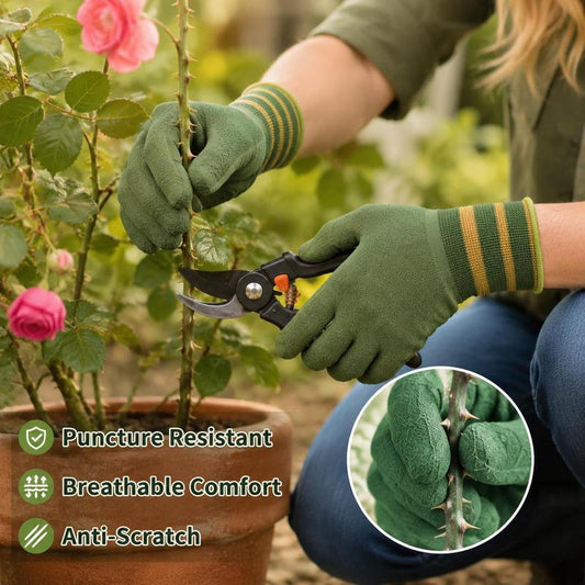 🧤 Resistentes ao desgaste – Luvas de trabalho feitas de borracha, projetadas para resistir ao desgaste.