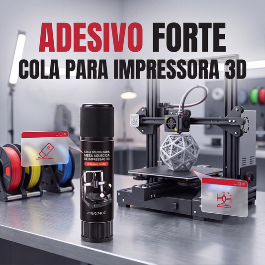 🖨️ COLA SÓLIDA PARA CAMA AQUECIDA – O ACESSÓRIO QUE TODO IMPRESSOR 3D PRECISA!