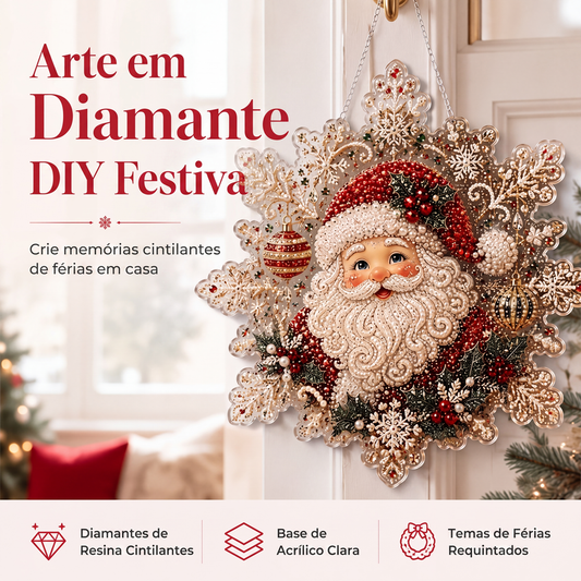 🎁 O PRESENTE PERFEITO PARA O NATAL – NÃO PERCA🎆Kit de Arte com Diamantes de Natal para Pendurar