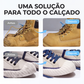Limpador de espuma portátil para tênis com escova integrada