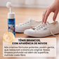 Limpador de espuma portátil para tênis com escova integrada