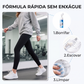 Limpador de espuma portátil para tênis com escova integrada
