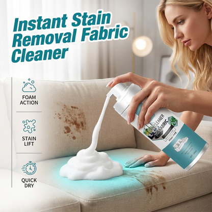 🧼50% de desconto agora! Remova manchas instantaneamente! Espuma de limpeza para tecidos com secagem rápida e sem enxágue — Removedor portátil de manchas de estofados para sofás, carpetes e almofadas.