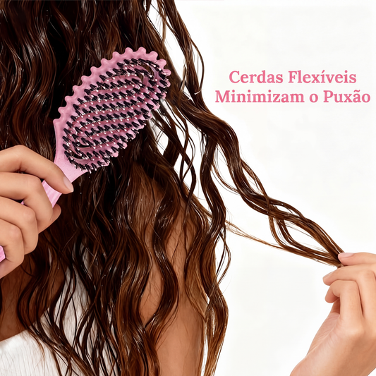 🔥 ÚLTIMO DIA! 50% OFF🔥Escova de cerdas de javali ventilada para cabelos cacheados