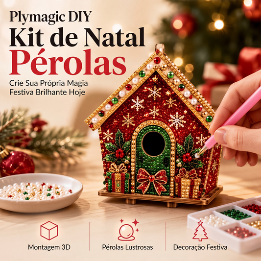💎 ARTE EM PÉROLAS 3D – BRILHA A TEMPORADA INTEIRA!💛Kit de pintura de Natal com arte de pérolas 3D para faça você mesmo