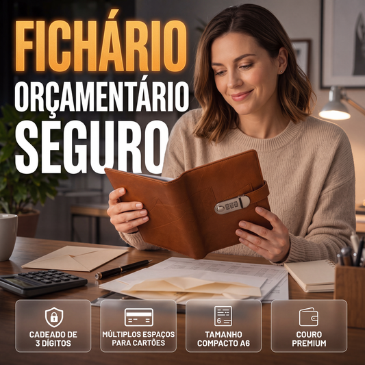 💰 Pasta de controle de orçamento econômica com cadeado – Organizador de dinheiro com fechadura para economias e planejamento orçamentário ✨