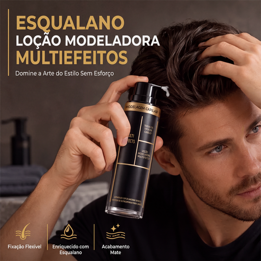💇‍♂️ LOÇÃO MODELADORA DE CABELO COM FIXAÇÃO FORTE E ACABAMENTO MATTE – ESTILO QUE DURA O DIA INTEIRO! 🔒