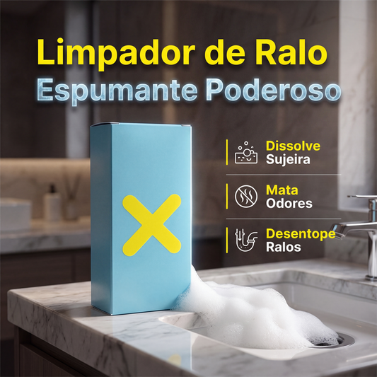 Pó Limpador de Ralos com Oxigênio Ativo