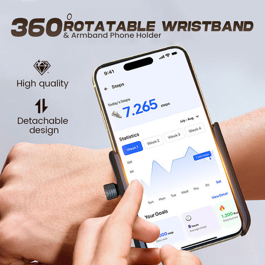 💪 MÃOS LIVRES – LIBERDADE TOTAL NOS MOVIMENTOS! Suporte de Celular para Pulso e Braço com Rotação de 360°💪📱