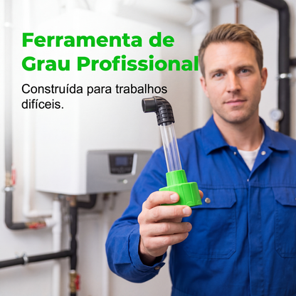 🛠️ 50% DE DESCONTO! Pare de pagar caros técnicos de HVAC por um cano entupido! Esta ferramenta de limpeza flexível com mangueira transparente limpa qualquer dreno de condensação em menos de 1 minuto.