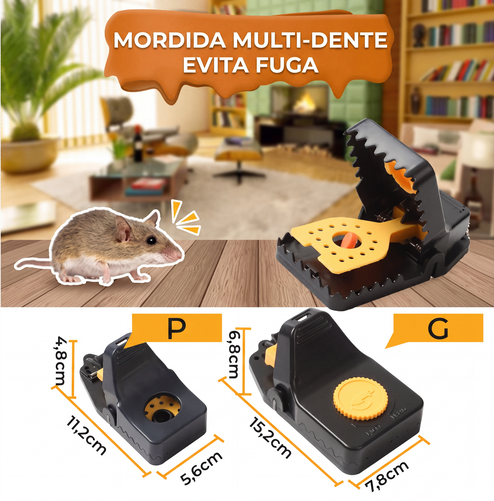 🎯 SENSIBILIDADE PERFEITA – ACERTA SEMPRE!🐁Armadilha para ratos sensível automática🔥