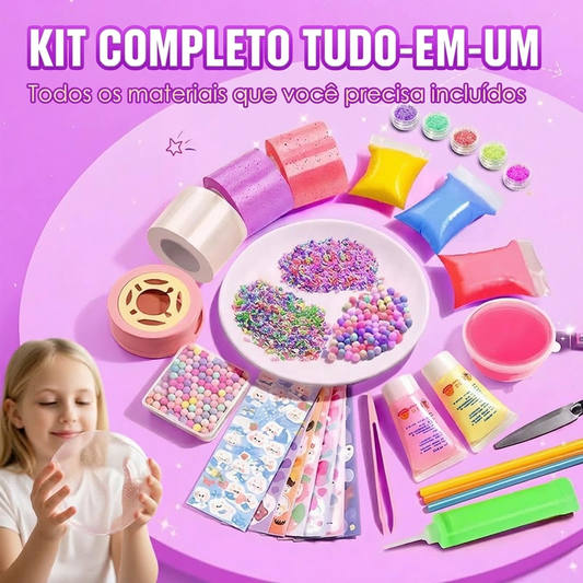 🎨 LIBERTE SUA CRIATIVIDADE – COM BOLHAS DE NANO! Kit de artesanato de bolhas de fita nano DIY