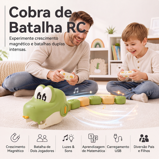 🐍 A COBRA CONTROLADA POR CONTROLE REMOTO CHEGOU! SEU FILHO ESTÁ PRONTO? Brinquedo de cobra de controle remoto com segmentos de emenda magnética
