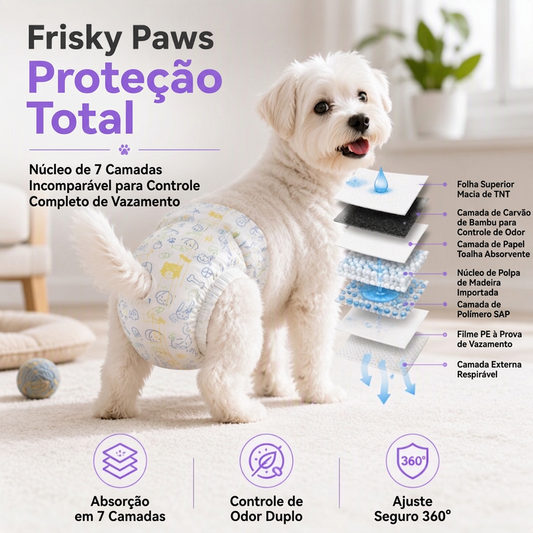 COMPRE MAIS, PAGUE MENOS💥 Fraldas descartáveis para pets, ultraabsorventes e respiráveis