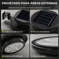 Luzes de parede de calha LED solares à prova d'água para exterior