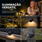 Luzes de parede de calha LED solares à prova d'água para exterior