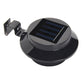 Luzes de parede de calha LED solares à prova d'água para exterior