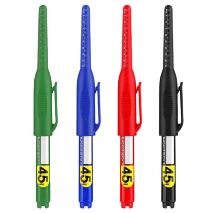 ✍️📏 MARCADOR DE FURO PROFUNDO COM PONTA LONGA DE 45MM – ALCANCE FUROS PROFUNDOS COM PRECISÃO! 🔧