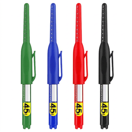 ✍️📏 MARCADOR DE FURO PROFUNDO COM PONTA LONGA DE 45MM – ALCANCE FUROS PROFUNDOS COM PRECISÃO! 🔧