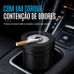 ✨ Praticidade – Cinzeiro multifuncional para carro com tampa