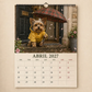 Calendário de Parede 2027 do Yorkshire Terrier