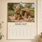 Calendário de Parede 2027 do Yorkshire Terrier