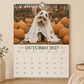 Calendário de Parede 2027 do Yorkshire Terrier