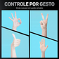 ✋ CONTROLE POR GESTOS – O FUTURO CHEGOU! Suporte de telefone com rastreamento automático de rosto e controle por gestos