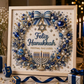 Kit de Arte de Pérolas DIY para Hanukkah com Moldura de Madeira