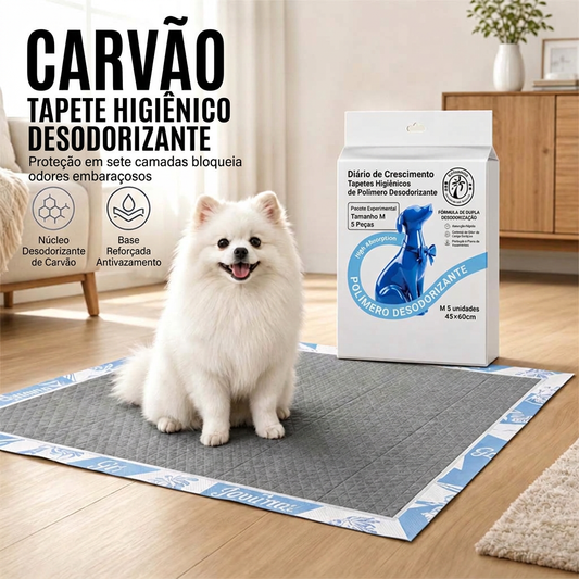 🐶🐱✨ ALMOFADAS ABSORVENTES DE URINA DE CARVÃO ESPESSADAS PARA CÃES E GATOS – CUIDADO E PRATICIDADE PARA O SEU PET! 💛