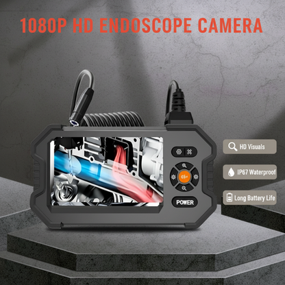 🔍 PROMO LIMITATA 50% DI SCONTO! ✨ Telecamera Endoscopica Portatile HD 1080p con Schermo 4,3" – IP67 Impermeabile, Ispezione Precisa, Lunga Autonomia ✨