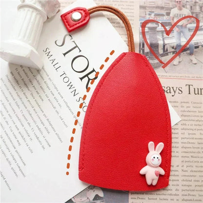🐰 50% de desconto agora! 🔑 Porta-chaves fofo em formato de coelho – couro de alta qualidade, argolas ocultas e o presente perfeito ✨