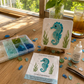 Kit de arte de mosaico oceânico de vidro marinho DIY