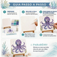 Kit de arte de mosaico oceânico de vidro marinho DIY