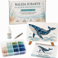 Kit de arte de mosaico oceânico de vidro marinho DIY