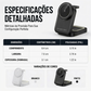 Estação de Carregamento Sem Fio Dobrável 3 em 1, Carregador Rápido de 15W com Suporte de Mesa