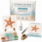 Kit de arte de mosaico oceânico de vidro marinho DIY