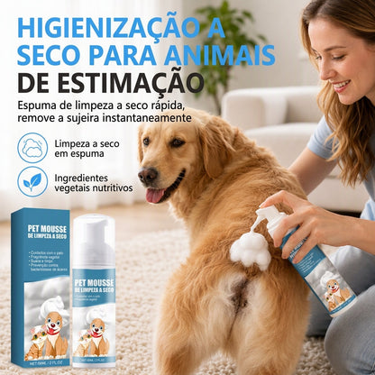 🐶🐱 LIMPEZA A SECO SEM ÁGUA – CUIDADO MAIS FÁCIL PARA O SEU PET! Shampoo em espuma de limpeza a seco sem água para cachorros e gatinhos