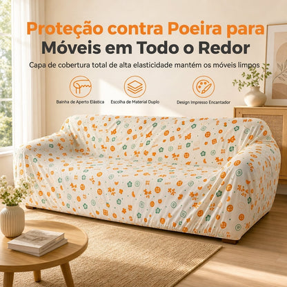 🛏️🛋️✨ CAPA PROTETORA ELÁSTICA CONTRA POEIRA PARA CAMA E SOFÁ COM ESTAMPA ✨🛋️🛏️ – PROTEÇÃO E CHARME PARA A SUA CAMA E SOFÁ! 🌟
