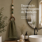 🧺✨ CABIDE DECORATIVO PARA TOALHAS COM CONTAS E ANEL DE MADEIRA ✨🧺 – UM TOQUE DECORATIVO PARA PENDURAR AS SUAS TOALHAS!
