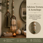 🧺✨ CABIDE DECORATIVO PARA TOALHAS COM CONTAS E ANEL DE MADEIRA ✨🧺 – UM TOQUE DECORATIVO PARA PENDURAR AS SUAS TOALHAS!