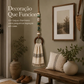 🧺✨ CABIDE DECORATIVO PARA TOALHAS COM CONTAS E ANEL DE MADEIRA ✨🧺 – UM TOQUE DECORATIVO PARA PENDURAR AS SUAS TOALHAS!