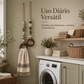 🧺✨ CABIDE DECORATIVO PARA TOALHAS COM CONTAS E ANEL DE MADEIRA ✨🧺 – UM TOQUE DECORATIVO PARA PENDURAR AS SUAS TOALHAS!