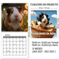 🐹 Adicione um toque adorável à sua parede – Calendário de Parede Adorable Guinea Pig