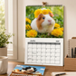 🐹 Adicione um toque adorável à sua parede – Calendário de Parede Adorable Guinea Pig